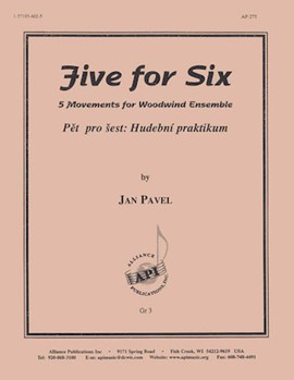 Five For Six by Pavel Jan for Woodwind Sextet
