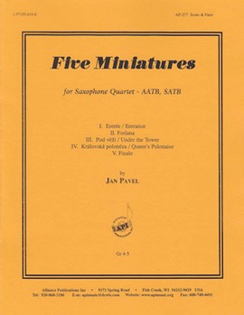 Five Miniatures - Sax Qt by for