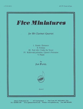5 Miniatures by Pavel Jan for Bb Clarinet Quartet
