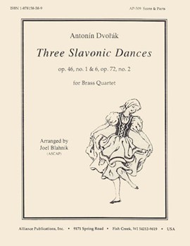 Three Slavonic Dances - Br Qt 4 by for