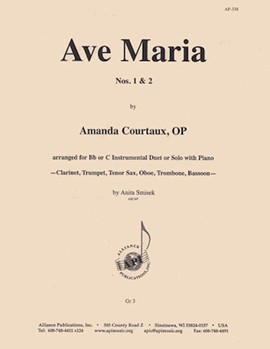 Ave Maria Nos. 1 & 2 - Ww Or Br Solo Or Duet/pno by for