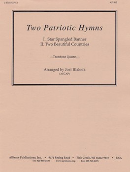 Two Patriotic Hymns - Tbn Qt by for