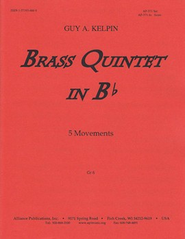 Brass Quintet In Bb - Set by for