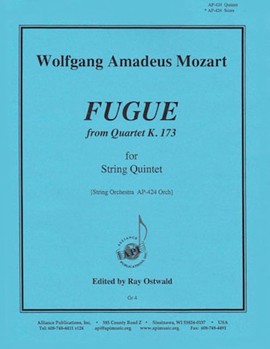 Fugue Fr Quartet K173 by Mozart Wolfgang Amadeus - Ostwald - for String Orchestra