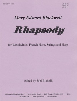 Rhapsody For Ww Strgs & Harp - Set by for