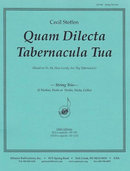 Quam Dilecta Tabernacula Tua - Stg Trio by for
