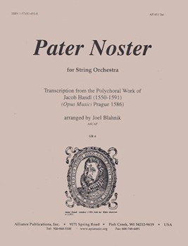 Pater Noster - Handl - Stg Orch - Set