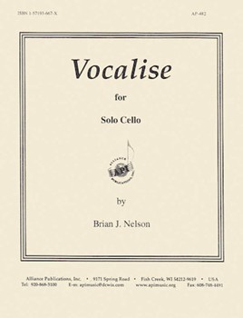 Vocalise For Solo Cello by for