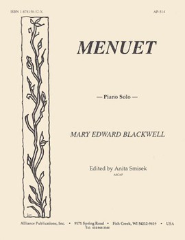 Menuet For Piano by Blackwell Mary Edward - Smisek Anita - for