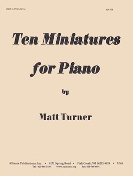 Ten Miniatures For Piano by Turner Matt for