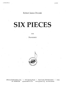 Six Pieces for Pianoforte by Dvorak Robert James for