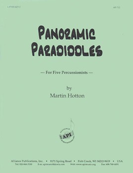 Panoramic Paradiddles by Hotton Martin for Percussion Quintet