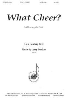 What Cheer? - Satb A Cap by Dunker Amy for SATB