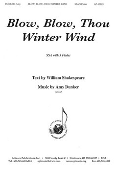 Blow Blow Thou Winter Wind - Ssa-3 Flutes by Dunker Amy for SSA