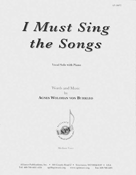 I Must Sing The Songs - Med Voc-pno by for
