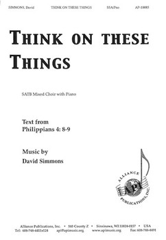 Think On These Things by Simmons David for SSA