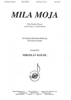 Mila Moja-slovak Fksg - Ssa-2 Vln-pno by - Miroslav Raichl - for SSA