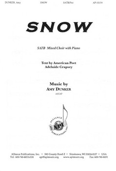 Snow by Dunker Amy for SATB