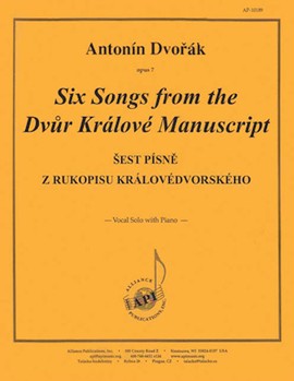 Six Songs From The Dvur Kralove Manuscript - Voc Solo-pno by for