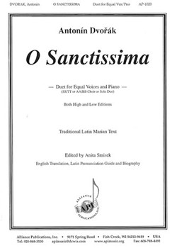 O Sanctissima - 2 Equal Vcs/sa/tb Duet by Dvorak Antonin - Smisek Anita - for 2-Part