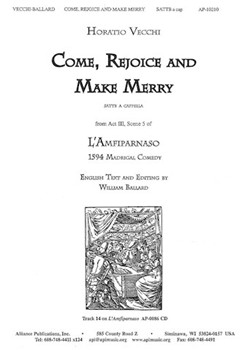 Come Rejoice And Make Merry by Vecchi Horatio for SATB
