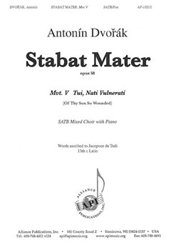 Stabat Mater Opus 58 Mvt V by Dvorak Antonin for SATB