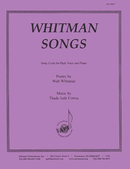 Whitman Songs For Voice & Piano by for