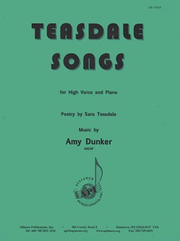 Teasdale Songs - Voc-pno by for