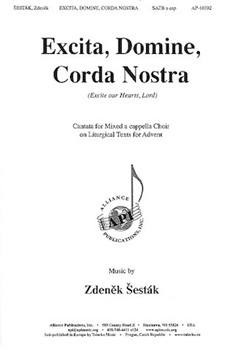Excita Domine Corda Nostra by Sestak Zdenek for SATB divisi a cappella
