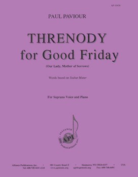Threnody For Good Friday - Soprano/piano by for