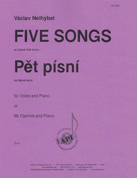 Pet Pisni - Five Songs - Voc Solo-pno by for