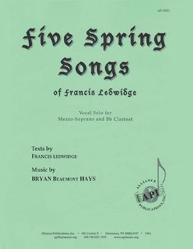 Five Spring Songs - Mez Sop Solo-clt by for