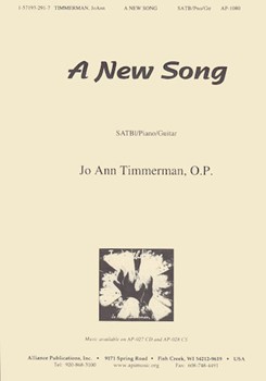 A New Song - Timmerman - Satb-gtr by JoAnn Timmerman for SATB