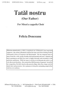 Tatal Nostru - Satb A Cap by Donceanu Felicia for SATB