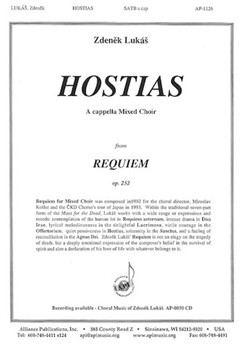Hostias - Satb A Cap by Lukas Zdenek for SATB