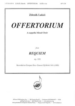 Offertorium - Satb A Cap by Lukas Zdenek for SATB