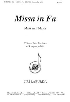 Missa In Fa (mass In F Major) - Ssa-bar Solo-org by Laburda Jiri for SAB