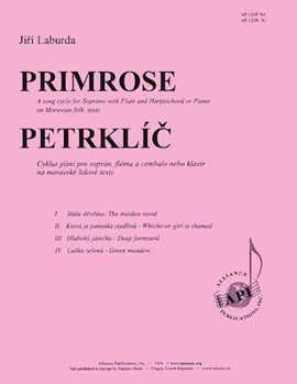Petrklic/primrose (song Cycle) - Sop-fl-pno by for