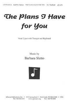 The Plans I Have For You - Sa-pno-trp by Sletto Barbara for SA