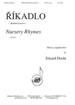 Rikadlo/nursery Rhymes - Ssaa A Cap by Dousa Eduard for SSAA