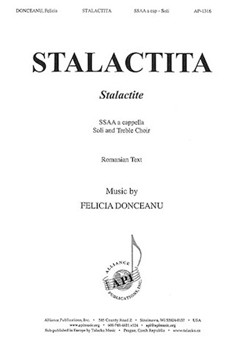 Stalactita (Stalactite) by Donceanu Felicia for SSAA a cappella