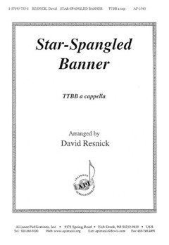 Star spangled Banner - Ttbb A Cap by - Resnick David - for TTBB