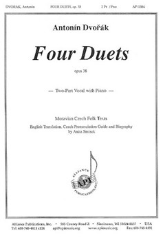 Four Duets by Dvorak Antonin for 2-Part