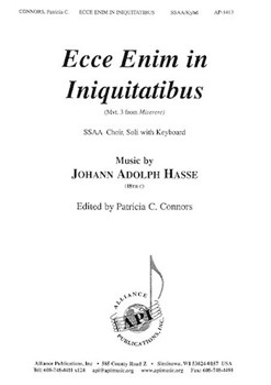 Ecce Enim In Iniquitatibus - Ssaa-kybd by Hasse Johann Adolph for SSAA