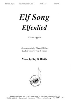 Elfenlied-elf Song - Ttbb A Cap by Hinkle Roy B. for TTBB