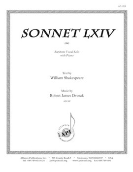 Sonnet Lxiv - Baritone Solo-pno by for