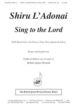 Shiru L'adonai by Dvorak Robert James for SATB