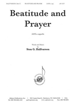 Beatitude And Prayer - Satb by Halfvarson Sten G for SATB