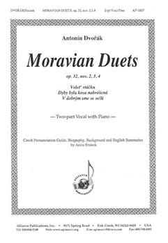 Moravian Duets Op. 32 No. 234 - 2-pt/pno by Dvorak Antonin - Smisek Anita - for 2-Part