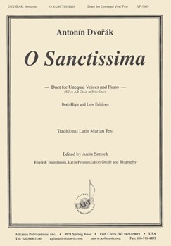 O Sanctissima - Unequal Voc 2(st/sb) by Dvorak Antonin - Smisek Anita - for 2-Part
